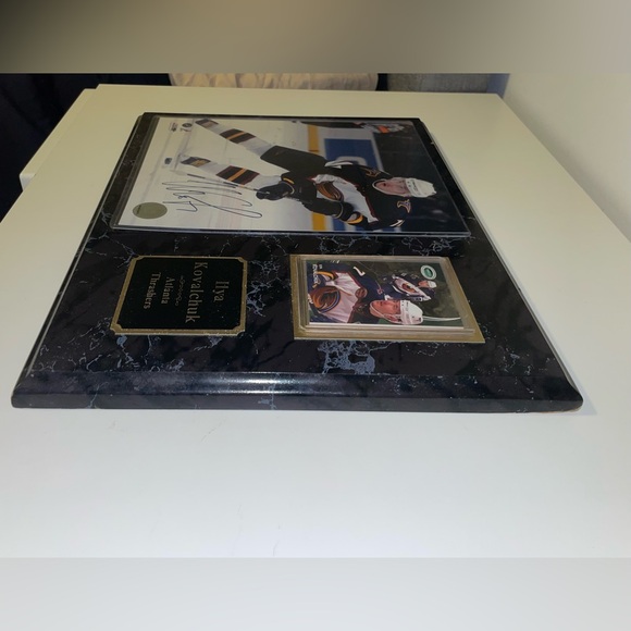 Ilya Kovalchuk Wooden Plaque with Autographed Photo, Atlanta Thrashers NHL - Picture 8 of 16